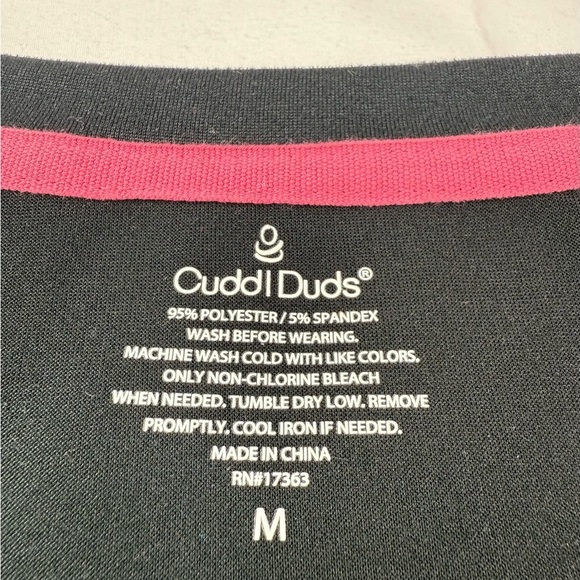 Cuddl Duds Tropical Pajama Set T Shirt Capri Pants Size Medium - Picture 4 of 10